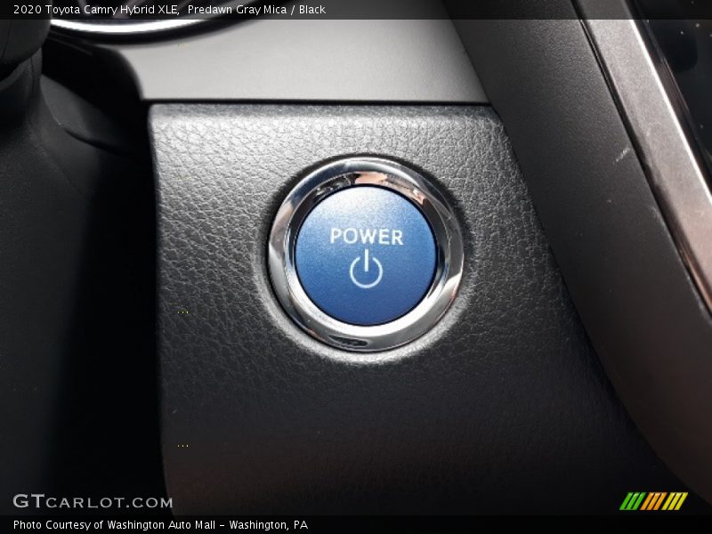 Predawn Gray Mica / Black 2020 Toyota Camry Hybrid XLE