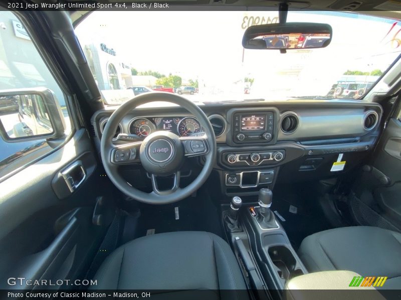 Black / Black 2021 Jeep Wrangler Unlimited Sport 4x4