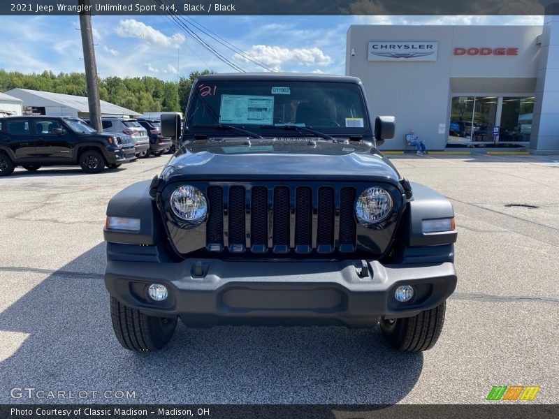 Black / Black 2021 Jeep Wrangler Unlimited Sport 4x4