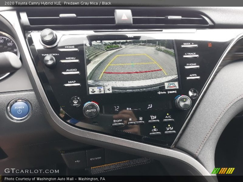 Predawn Gray Mica / Black 2020 Toyota Camry Hybrid XLE