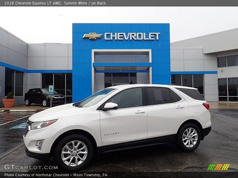 Summit White / Jet Black 2018 Chevrolet Equinox LT AWD