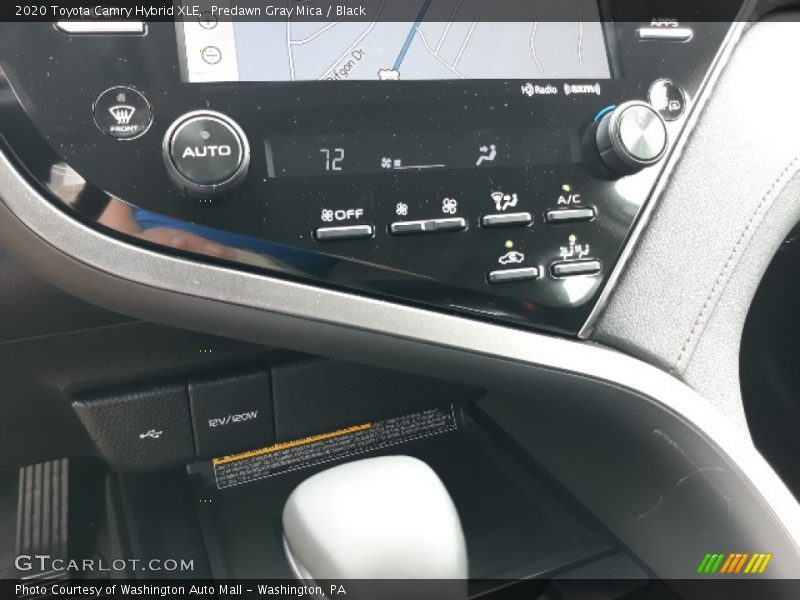 Predawn Gray Mica / Black 2020 Toyota Camry Hybrid XLE