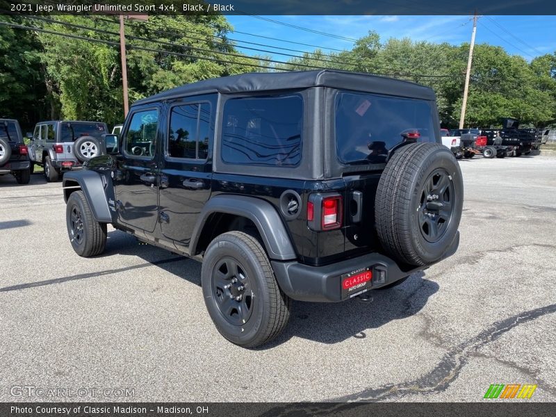 Black / Black 2021 Jeep Wrangler Unlimited Sport 4x4