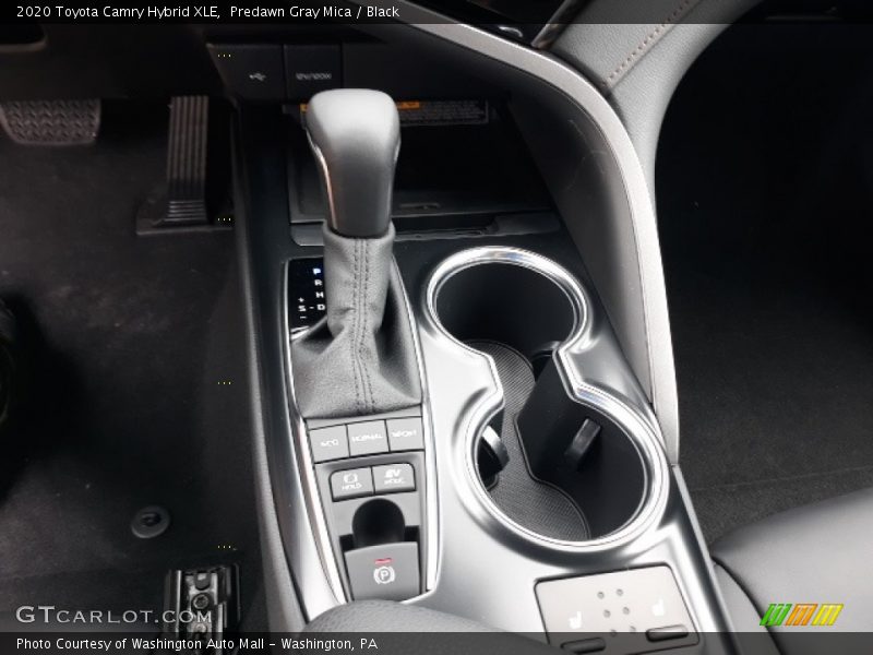 Predawn Gray Mica / Black 2020 Toyota Camry Hybrid XLE
