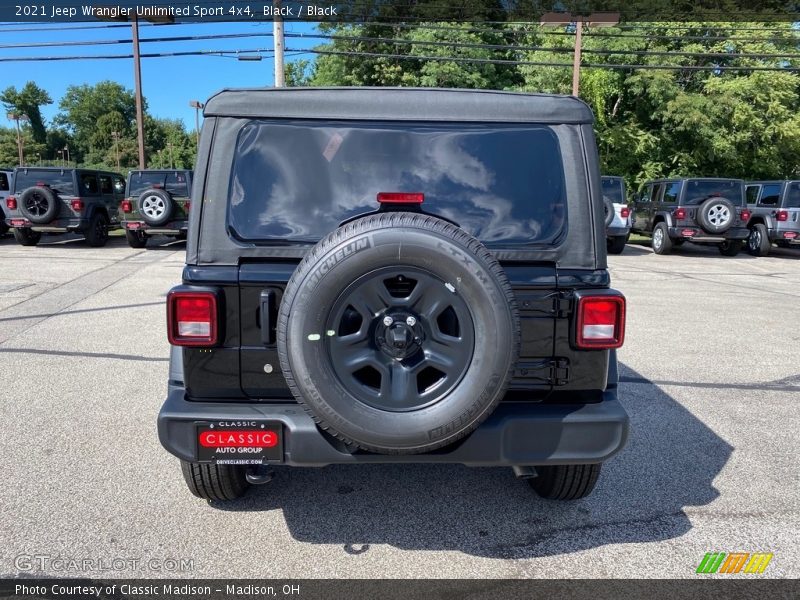Black / Black 2021 Jeep Wrangler Unlimited Sport 4x4