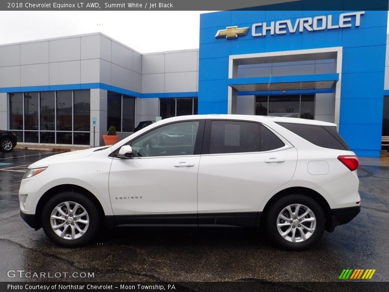 Summit White / Jet Black 2018 Chevrolet Equinox LT AWD