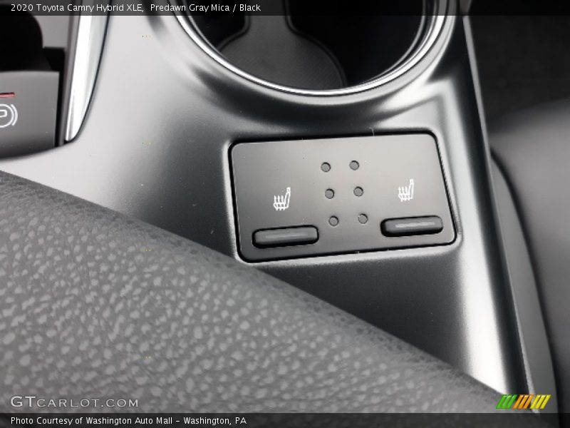 Predawn Gray Mica / Black 2020 Toyota Camry Hybrid XLE