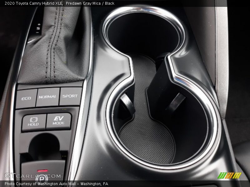 Predawn Gray Mica / Black 2020 Toyota Camry Hybrid XLE