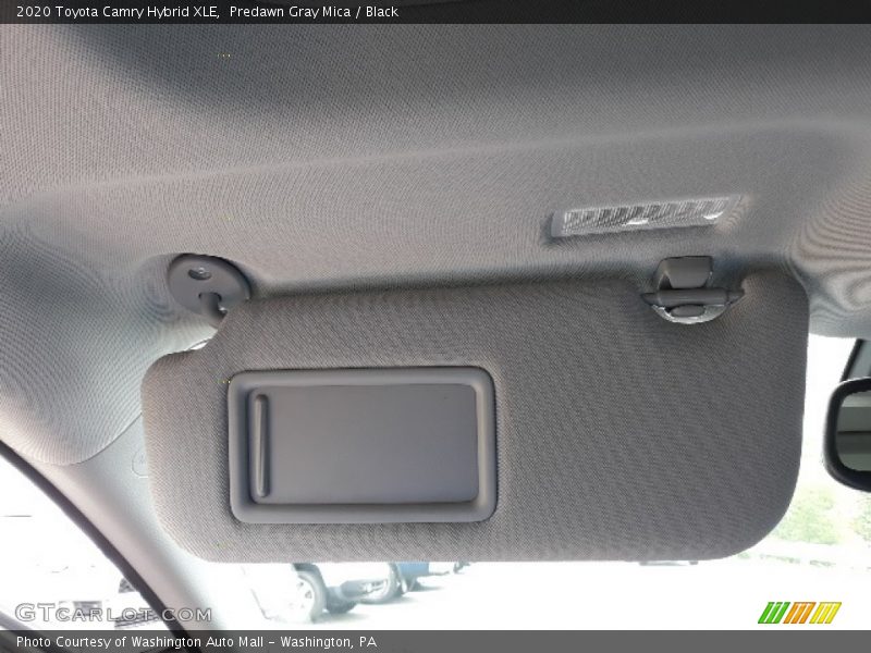 Predawn Gray Mica / Black 2020 Toyota Camry Hybrid XLE