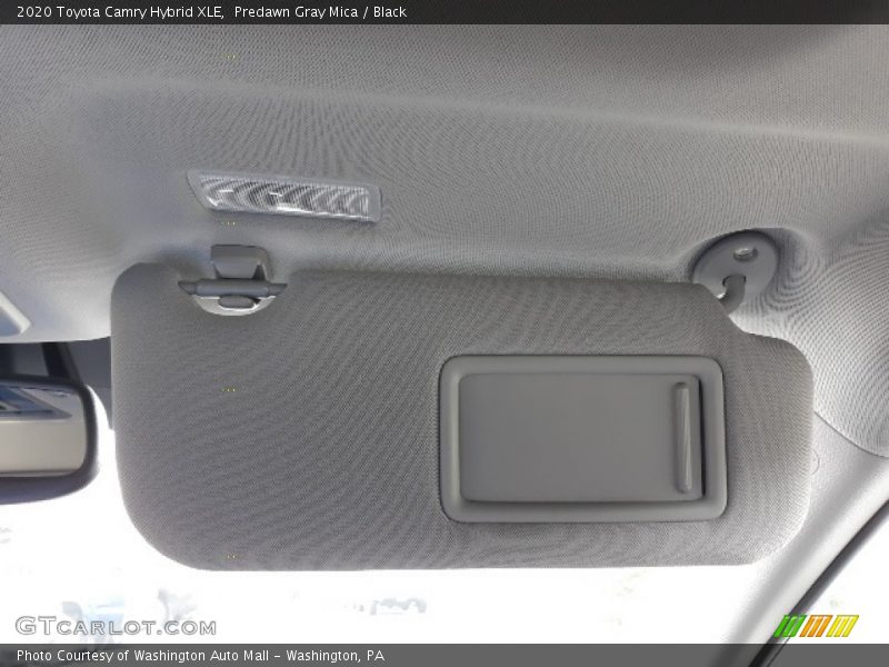 Predawn Gray Mica / Black 2020 Toyota Camry Hybrid XLE