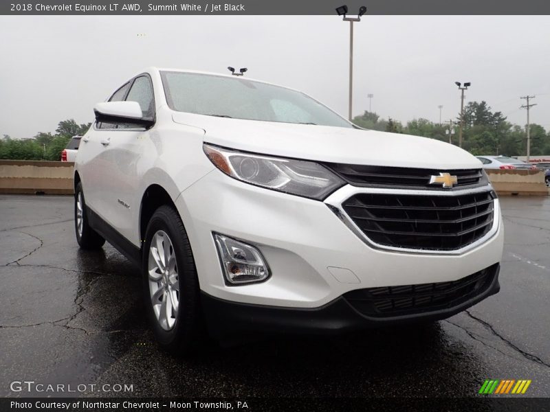 Summit White / Jet Black 2018 Chevrolet Equinox LT AWD