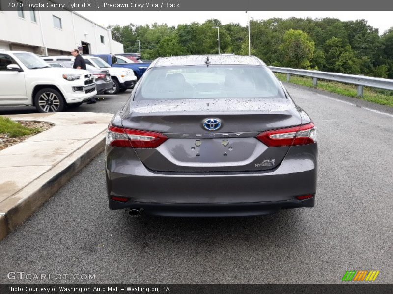 Predawn Gray Mica / Black 2020 Toyota Camry Hybrid XLE