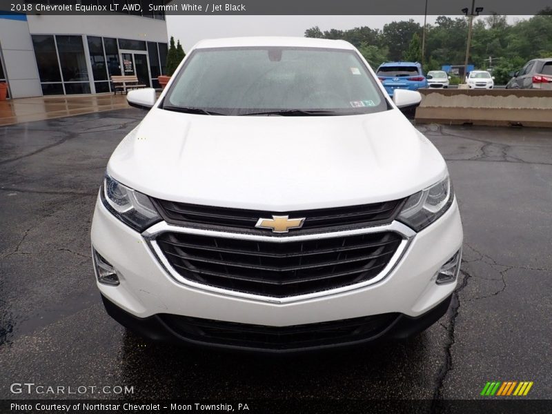 Summit White / Jet Black 2018 Chevrolet Equinox LT AWD