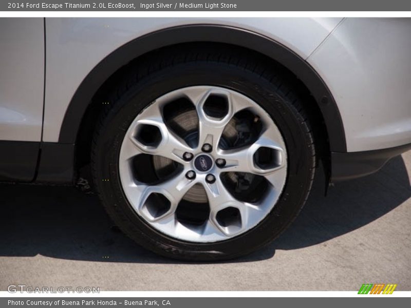 Ingot Silver / Medium Light Stone 2014 Ford Escape Titanium 2.0L EcoBoost