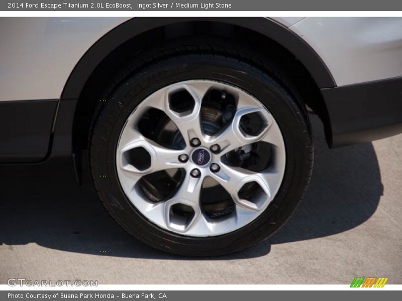 Ingot Silver / Medium Light Stone 2014 Ford Escape Titanium 2.0L EcoBoost