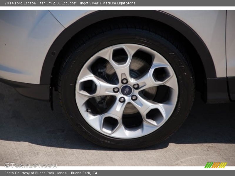 Ingot Silver / Medium Light Stone 2014 Ford Escape Titanium 2.0L EcoBoost