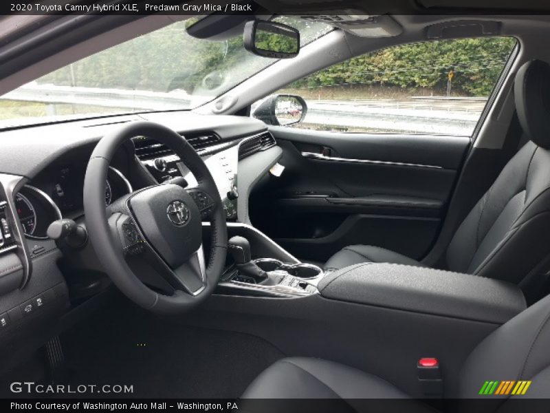 Predawn Gray Mica / Black 2020 Toyota Camry Hybrid XLE