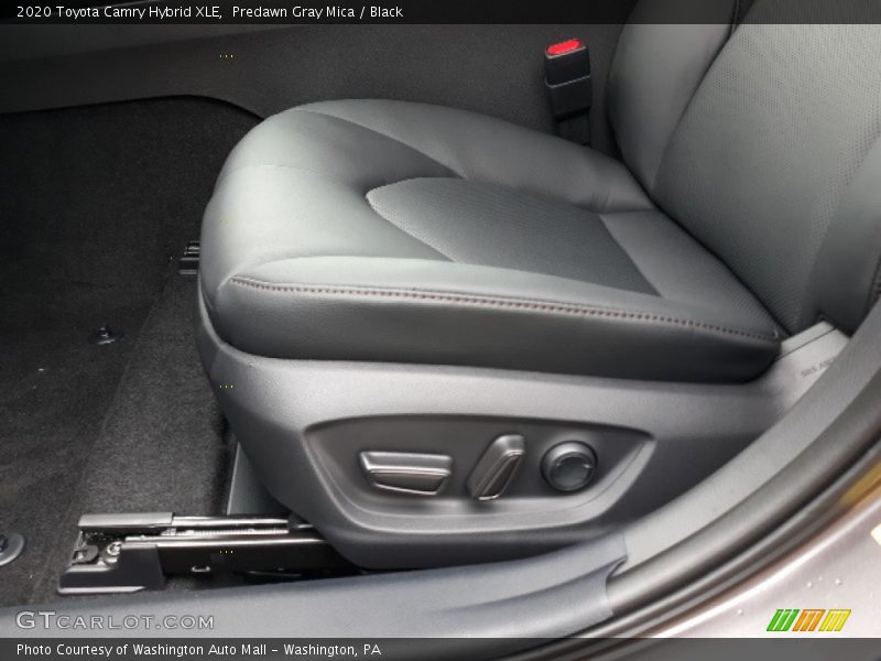 Predawn Gray Mica / Black 2020 Toyota Camry Hybrid XLE