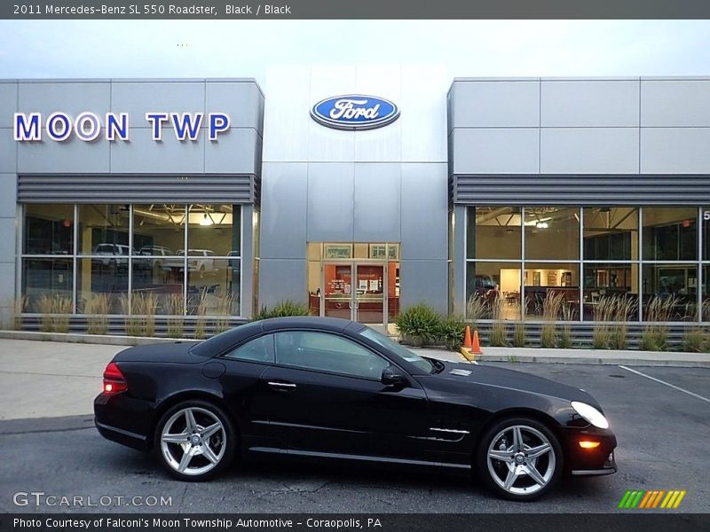 Black / Black 2011 Mercedes-Benz SL 550 Roadster