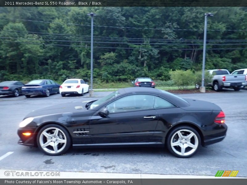 Black / Black 2011 Mercedes-Benz SL 550 Roadster