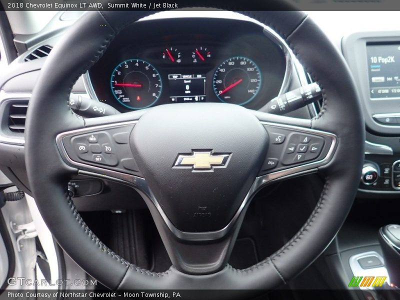 Summit White / Jet Black 2018 Chevrolet Equinox LT AWD