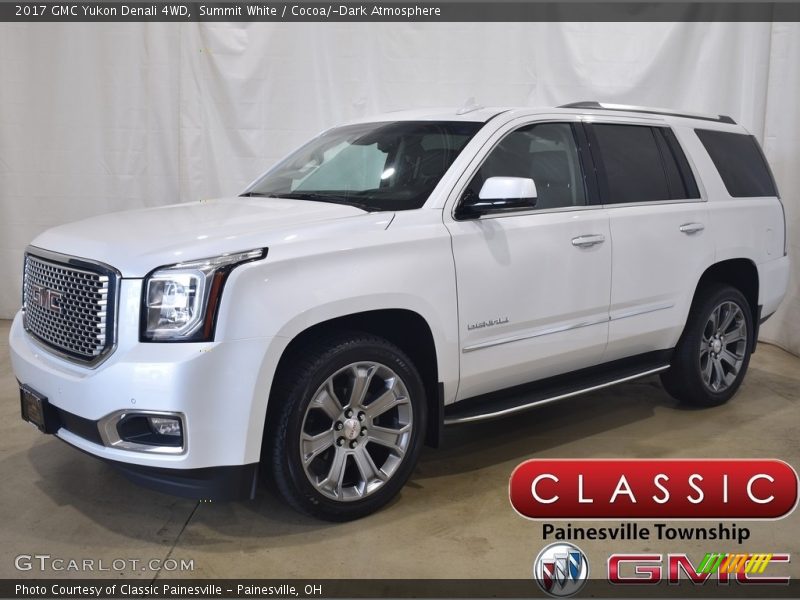 Summit White / Cocoa/­Dark Atmosphere 2017 GMC Yukon Denali 4WD