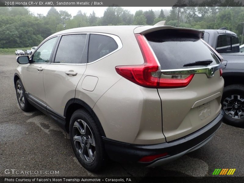 Sandstorm Metallic / Black 2018 Honda CR-V EX AWD