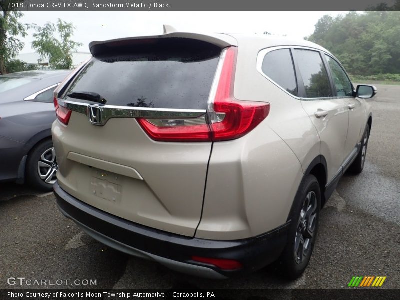 Sandstorm Metallic / Black 2018 Honda CR-V EX AWD