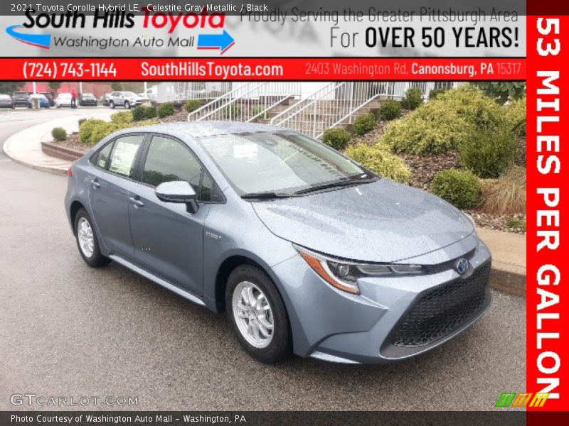 Celestite Gray Metallic / Black 2021 Toyota Corolla Hybrid LE