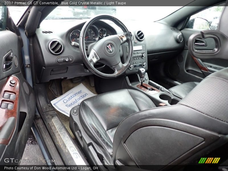Blue Gold Crystal Metallic / Light Taupe 2007 Pontiac G6 GT Convertible