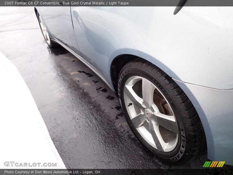Blue Gold Crystal Metallic / Light Taupe 2007 Pontiac G6 GT Convertible