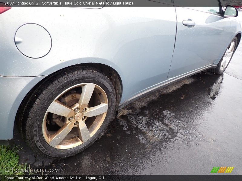 Blue Gold Crystal Metallic / Light Taupe 2007 Pontiac G6 GT Convertible
