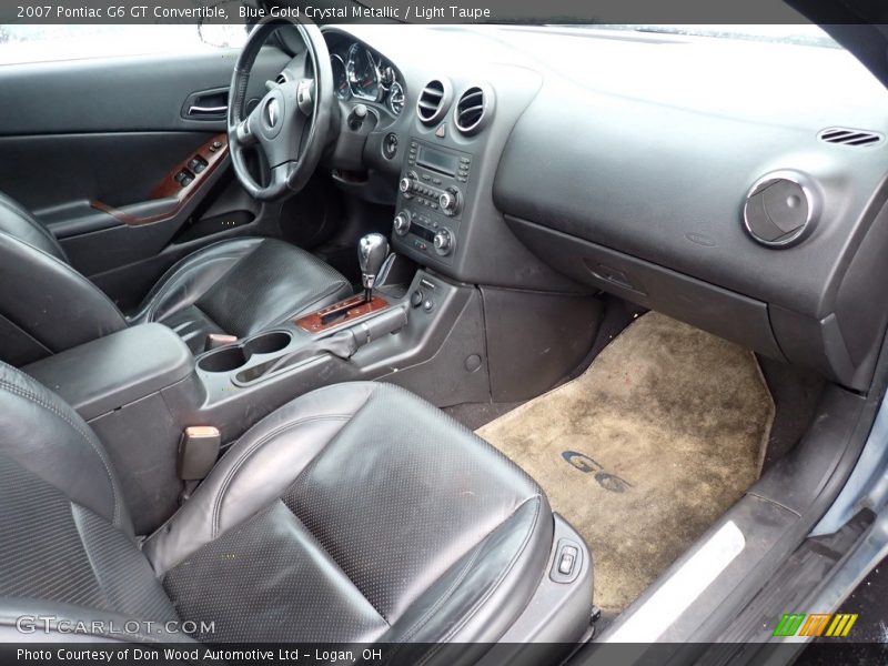 Blue Gold Crystal Metallic / Light Taupe 2007 Pontiac G6 GT Convertible