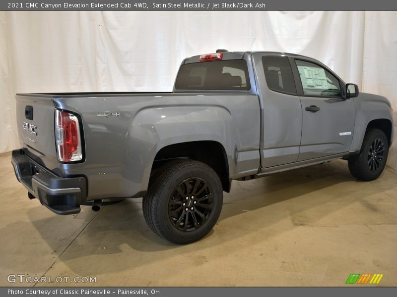 Satin Steel Metallic / Jet Black/Dark Ash 2021 GMC Canyon Elevation Extended Cab 4WD