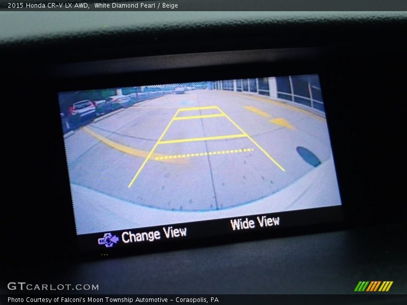 White Diamond Pearl / Beige 2015 Honda CR-V LX AWD