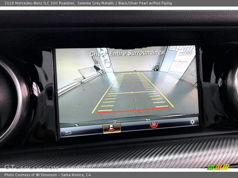 Selenite Grey Metallic / Black/Silver Pearl w/Red Piping 2018 Mercedes-Benz SLC 300 Roadster