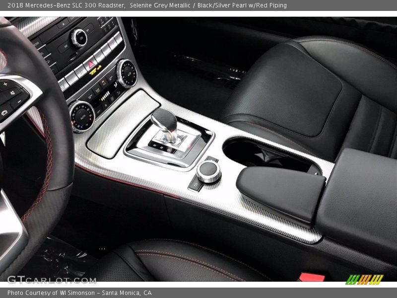Selenite Grey Metallic / Black/Silver Pearl w/Red Piping 2018 Mercedes-Benz SLC 300 Roadster