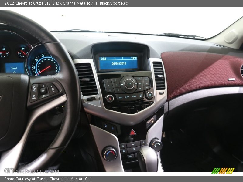 Black Granite Metallic / Jet Black/Sport Red 2012 Chevrolet Cruze LT