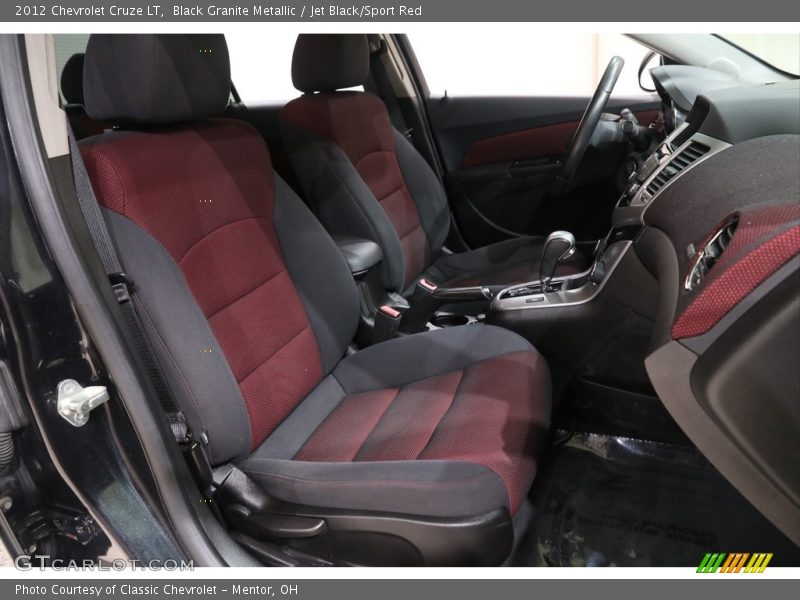 Black Granite Metallic / Jet Black/Sport Red 2012 Chevrolet Cruze LT