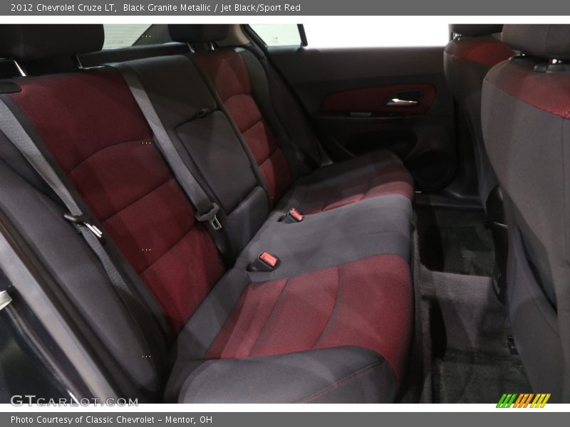 Black Granite Metallic / Jet Black/Sport Red 2012 Chevrolet Cruze LT