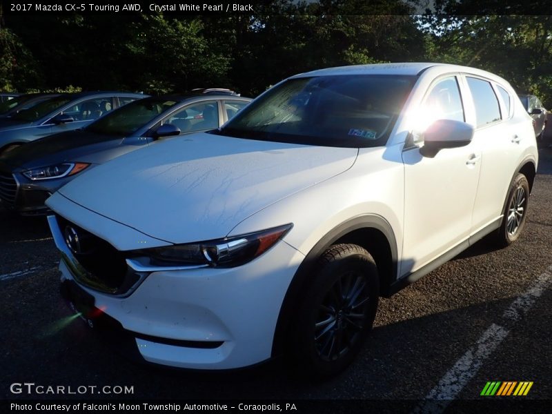 Crystal White Pearl / Black 2017 Mazda CX-5 Touring AWD