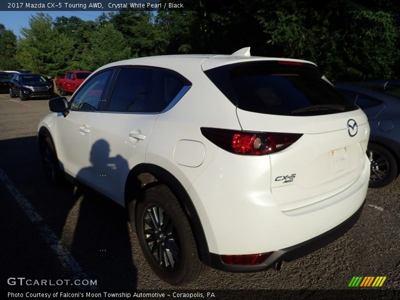 Crystal White Pearl / Black 2017 Mazda CX-5 Touring AWD