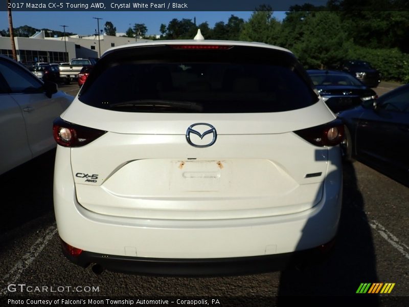 Crystal White Pearl / Black 2017 Mazda CX-5 Touring AWD