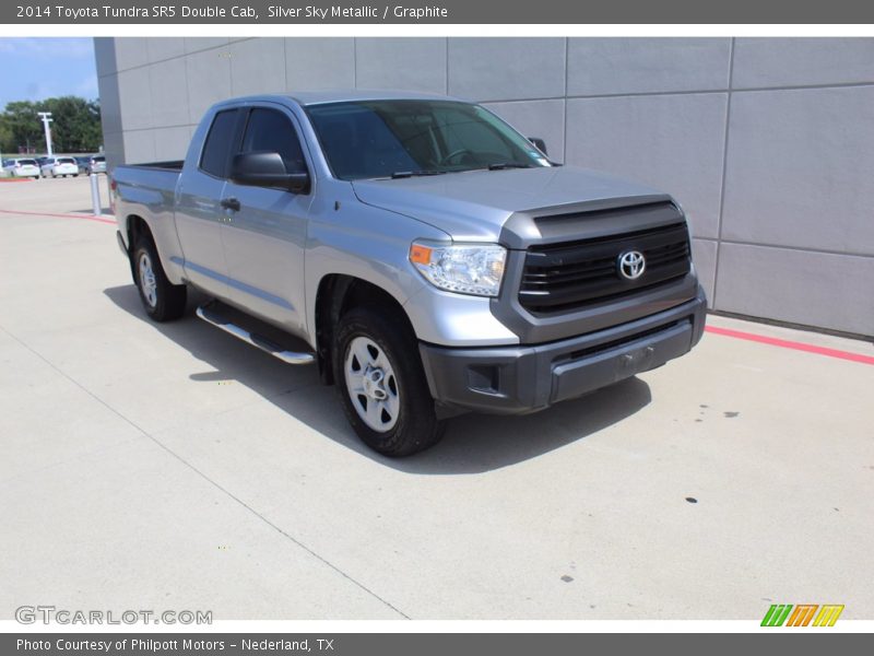 Silver Sky Metallic / Graphite 2014 Toyota Tundra SR5 Double Cab