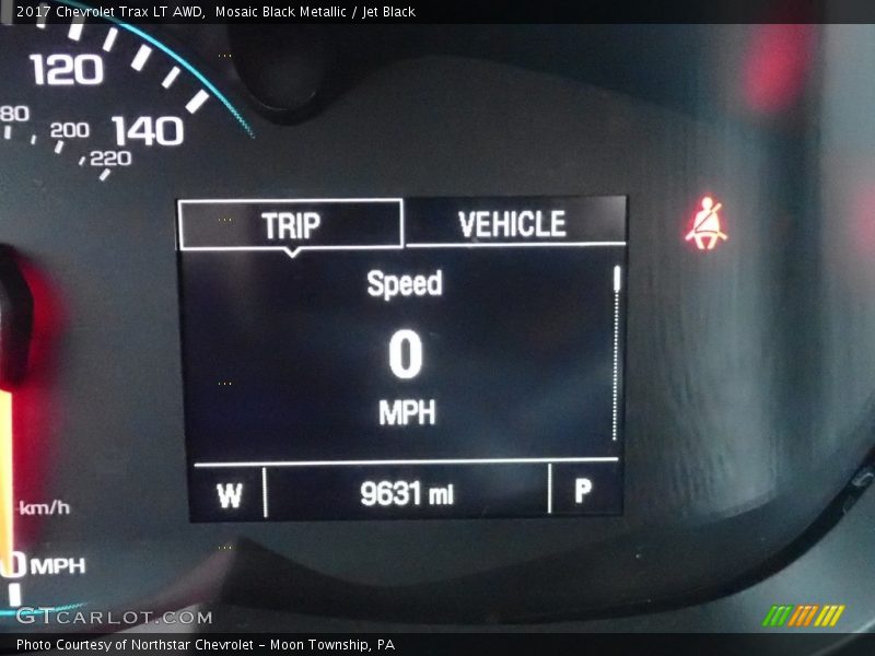 Mosaic Black Metallic / Jet Black 2017 Chevrolet Trax LT AWD