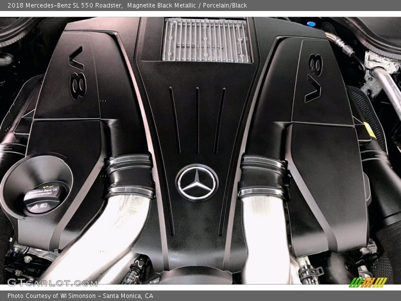 Magnetite Black Metallic / Porcelain/Black 2018 Mercedes-Benz SL 550 Roadster