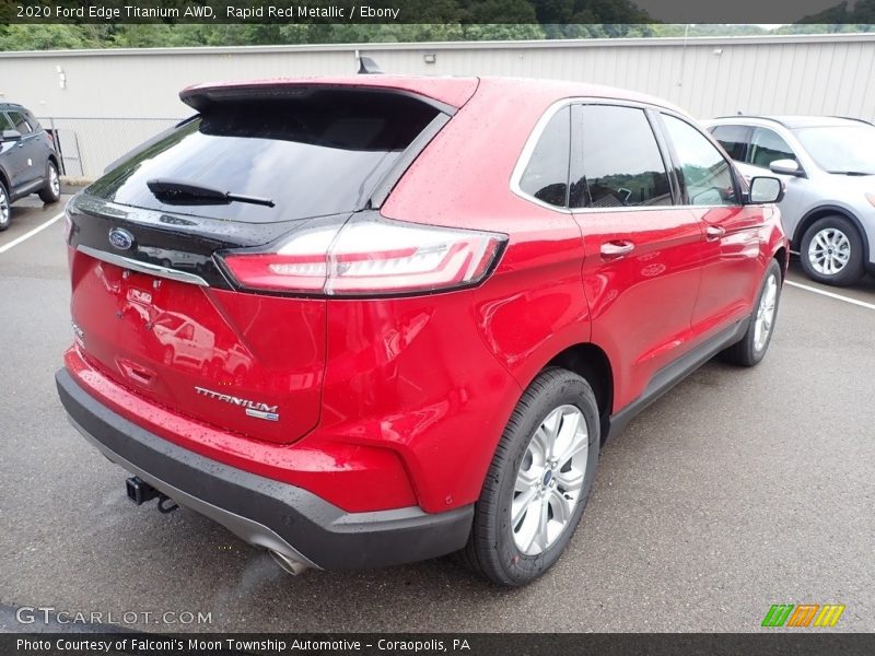 Rapid Red Metallic / Ebony 2020 Ford Edge Titanium AWD
