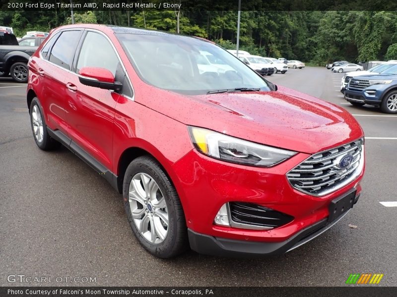 Rapid Red Metallic / Ebony 2020 Ford Edge Titanium AWD