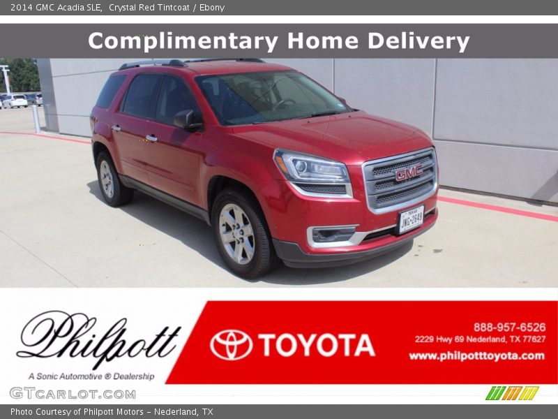 Crystal Red Tintcoat / Ebony 2014 GMC Acadia SLE