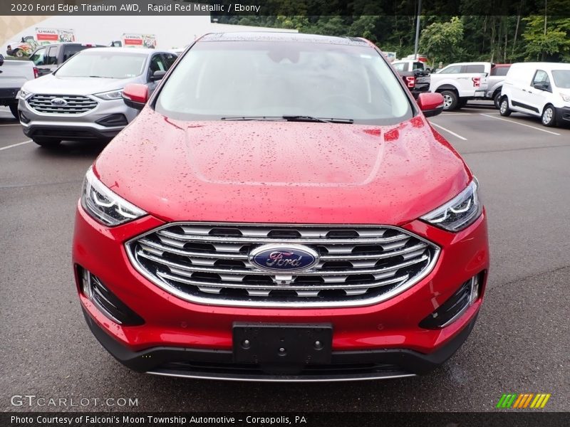 Rapid Red Metallic / Ebony 2020 Ford Edge Titanium AWD